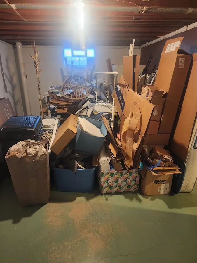 Roll-off dumpster container at job site for Concrete Dumpster Rental in Northdale